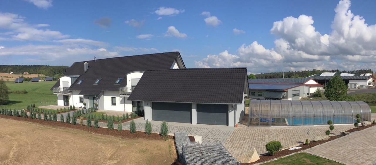 Neukirchen-Balbini Landhaus Ferienwohnungen Mit Pool Und Wellness מראה חיצוני תמונה